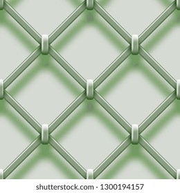 Lattice. Forged diagonal grille. Seamless vector background for your website