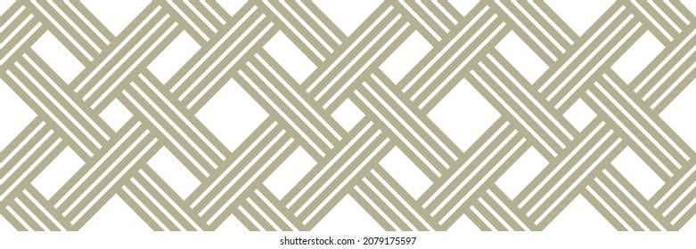 Gittergeometrische, nahtlose Muster, Vektordesign, modische Retro-Stil minimale Raster-Fliesen, monochrome netzlineare Kunst.