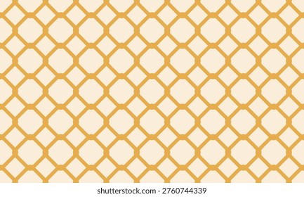 Lattice grid seamless pattern. Cross rope lines, geometric print with knots. Diamond fence background