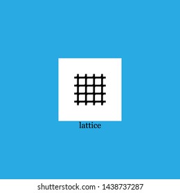 lattice icon sign signifier vector