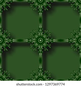 Lattice. Openwork forged grille. Seamless vintage background with lace elements. The basis for your site. Vector graphics