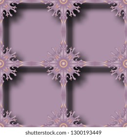 Lattice. Openwork forged grille. Seamless vintage background with lace elements. The basis for your site. Vector graphics