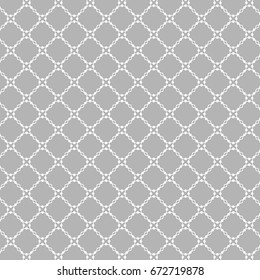 Lattice pattern with trendy lattice on a gray background. Repeating pattern background. Modern stylish texture. Repeating geometric tiles.