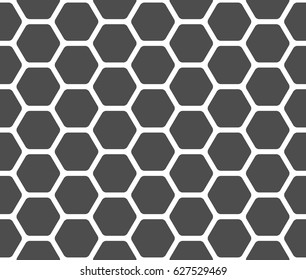 Lattice Round Hexagon Seamless Pattern Monochrome Stock Vector (Royalty ...