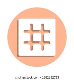 Lattice sign badge icon. Simple glyph, flat vector of web icons for ui and ux, website or mobile application