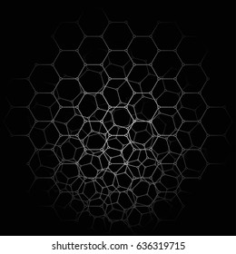 Lattice structure. Monochrome mosaic. 