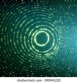 Lattice Structure. Network Technology Communication Background. Abstract Science or Technology Background. Graphic Design. Social Network Illustration with Particle. 3D Grid Surface. Cyberspace Grid