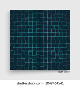 Lattice structure. Science or technology background. Graphic design. 3d grid surface. Abstract vector illustration.