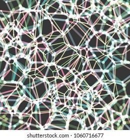 Lattice structure. Science or technology background. Graphic design. 3d grid surface. Abstract vector illustration.