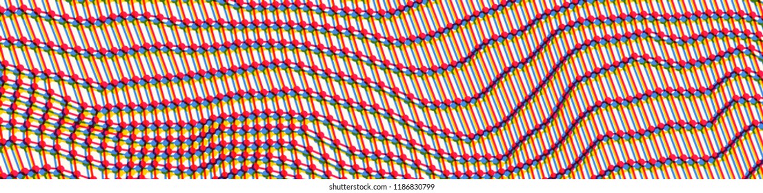 Estrutura de rede. Antecedentes científicos ou tecnológicos. Design gráfico. superfície da grade 3d. Ilustração vetorial abstrata.