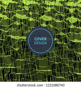 Lattice structure. Science or technology background. Graphic design. 3d grid surface. Abstract  vector illustration.