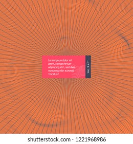 Lattice structure. Science or technology background. 3d grid surface. Abstract  vector illustration.