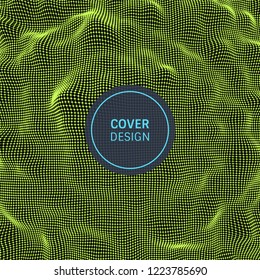 Lattice structure. Science or technology background. Graphic design. 3d grid surface. Abstract  vector illustration.