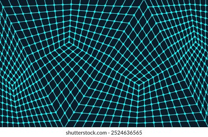 Lattice structure. Science or technology background. Graphic design. 3d grid surface. Abstract vector illustration.