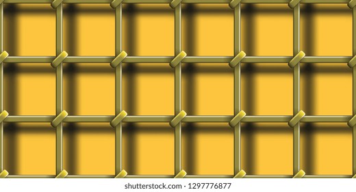 Lattice. Wicker grid. Grid with shadow. Seamless vintage grille. Background for your site. Vector graphics