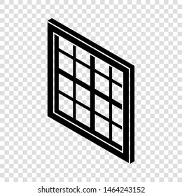 Lattice window frame icon. Simple illustration of lattice window frame vector icon for web