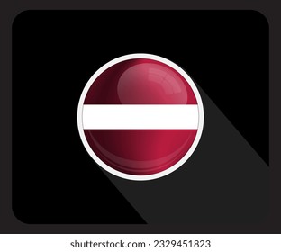 Icono de la bandera del Orgullo Glossy de Letonia
