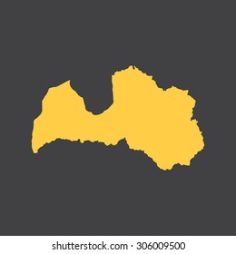 Latvia country border,map. Vector EPS8