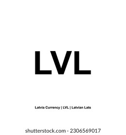 Latvia Currency Symbol, Latvian Lats Icon, LVL Sign. Vector Illustration