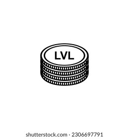 Latvia Currency Symbol, Latvian Lats Icon, LVL Sign. Vector Illustration