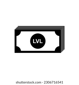 Latvia Currency Symbol, Latvian Lats Icon, LVL Sign. Vector Illustration