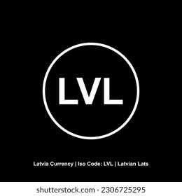 Latvia Currency Symbol, Latvian Lats Icon, LVL Sign. Vector Illustration