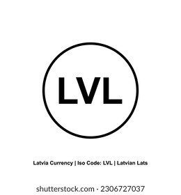 Latvia Currency Symbol, Latvian Lats Icon, LVL Sign. Vector Illustration