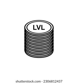 Latvia Currency Symbol, Latvian Lats Icon, LVL Sign. Vector Illustration