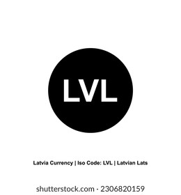 Latvia Currency Symbol, Latvian Lats Icon, LVL Sign. Vector Illustration