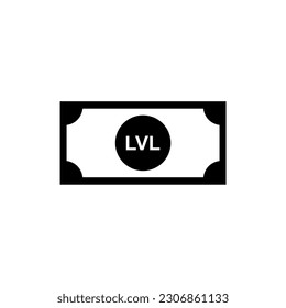 Latvia Currency Symbol, Latvian Lats Icon, LVL Sign. Vector Illustration