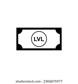 Latvia Currency Symbol, Latvian Lats Icon, LVL Sign. Vector Illustration