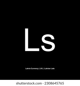 Latvia Currency Symbol, Latvian Lats Icon, LVL Sign. Vector Illustration