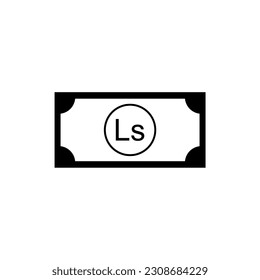 Latvia Currency Symbol (Version 2), Latvian Lats Icon, LVL Sign. Vector Illustration