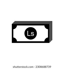 Latvia Currency Symbol (Version 2), Latvian Lats Icon, LVL Sign. Vector Illustration