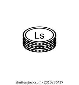 Latvia Currency Symbol (Version 2), Latvian Lats Icon, LVL Sign. Vector Illustration