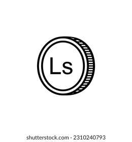 Latvia Currency Symbol (Version 2), Latvian Lats Icon, LVL Sign. Vector Illustration