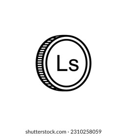 Latvia Currency Symbol (Version 2), Latvian Lats Icon, LVL Sign. Vector Illustration