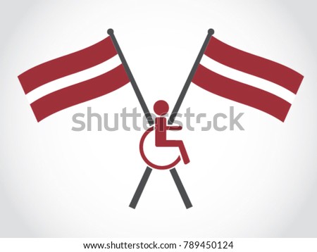 Latvia Emblem Disability