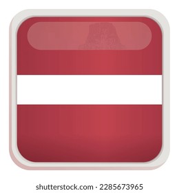Latvia emblem icon cartoon vector. National country. Global map