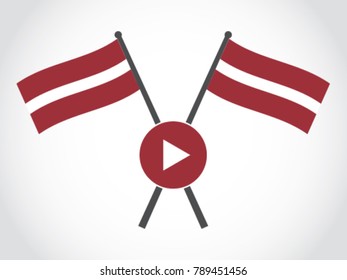 Latvia Emblem Video Stream