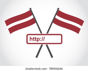 Latvia Emblem Web Address