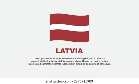 Latvia Flag Abstract Background Design Template. Latvia Independence Day Banner Social Media Vector Illustration. Latvia Background