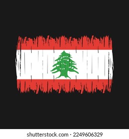 Latvia Flag Brush Vector Illustration