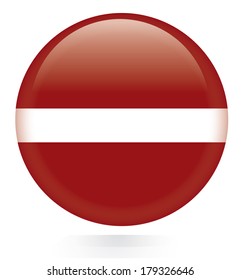 Latvia flag button 