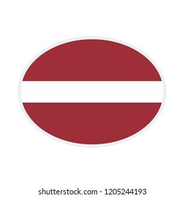 Latvia flag. Latvia ellipse flag