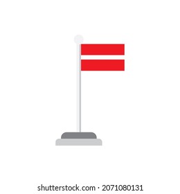Bandera de Letonia, diseño plano de bandera de Letonia