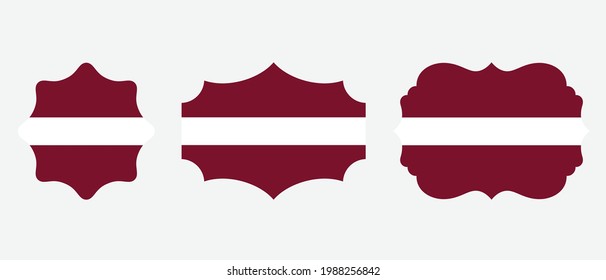 Latvia flag. flat icon symbol vector illustration