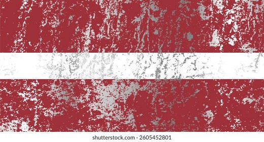 Latvia flag with grunge effect.