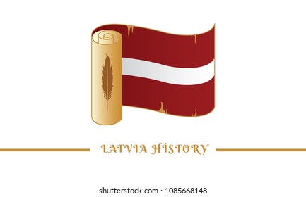 latvia flag and latvia history