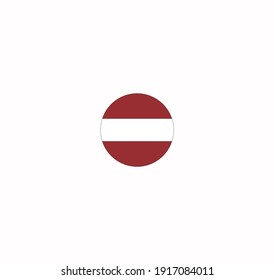 Latvia flag icon vector on a white background